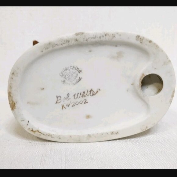 Vintage Lefton Hand Painted Bisque Porcelain Bob White Quail Bird Figure KW2002 - Picture 5 of 8